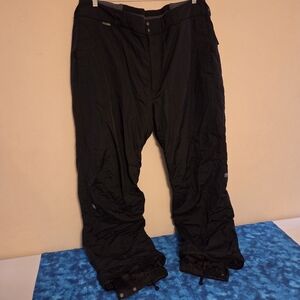 Columbia Men's Snow Pants XXL Black Base TRX Waterproof Breathable